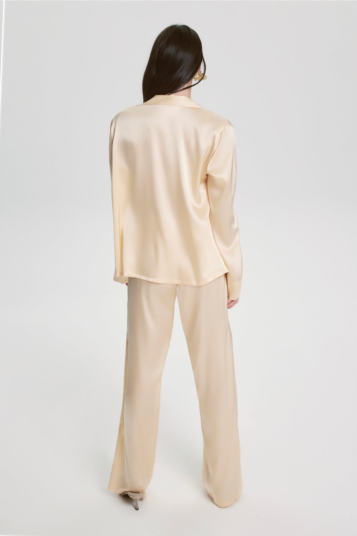 Silk Florence Pyjama Suit Vanilla