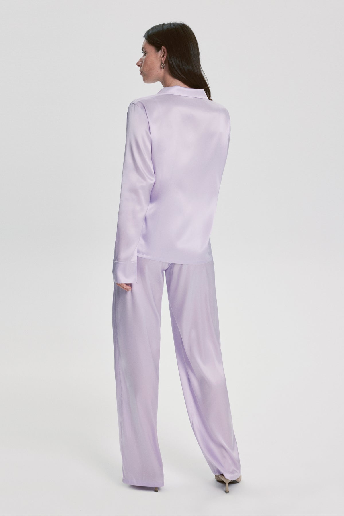 Costume De Pyjama Florence En Soie Lilas